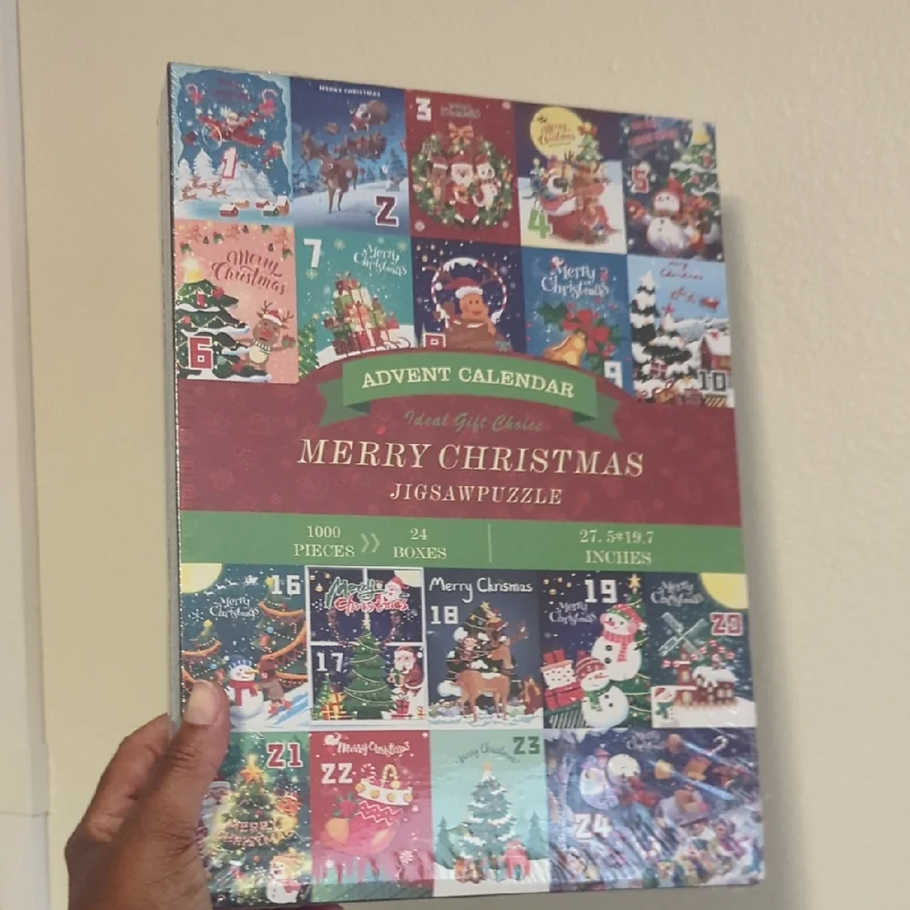 Merry Christmas Advent Calendar Jigsaw Puzzle
